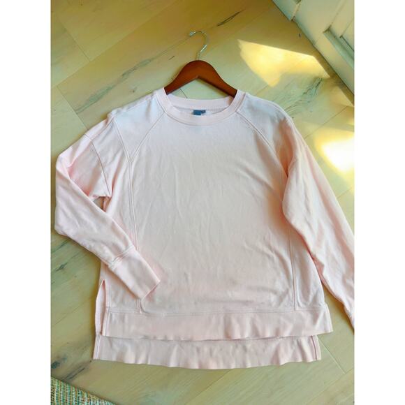 Sweaty Betty Cotton After Class Longline Sweatshirt Pastel Pink Size Sm - Picture 2 of 10